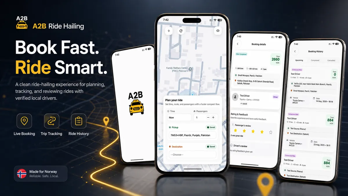 A2B Norway case study screenshot